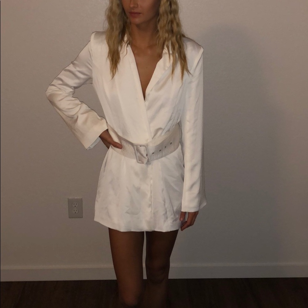 NBD White Blazer Dress - Picture 3 of 4
